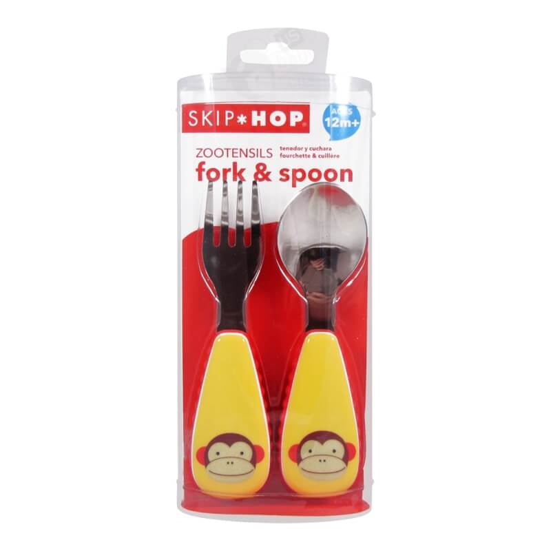 Skip Hop Zootensils Fork & Spoon - Monkey