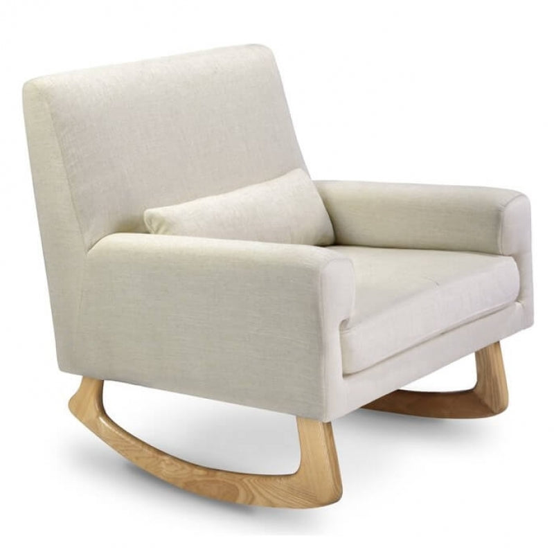 Babyletto Sleepytime Rocker - Oatmeal Linen w/ Light Legs