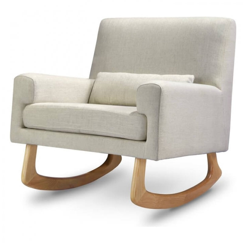 Babyletto Sleepytime Rocker - Oatmeal Linen w/ Light Legs