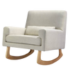 Babyletto Sleepytime Rocker - Oatmeal Linen w/ Light Legs