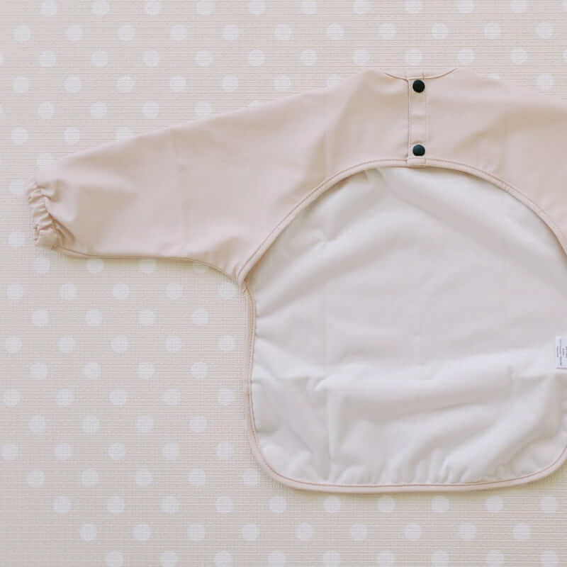 Milk It Baby Sleeved Bib - Coral Pink