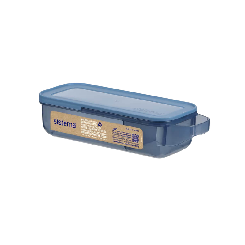 Sistema® Eco-Friendly Slide 'n' Snack™ 445ml