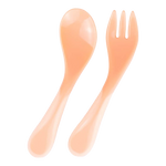 EasyTots Small Baby Fork & Spoon Set - Pearl