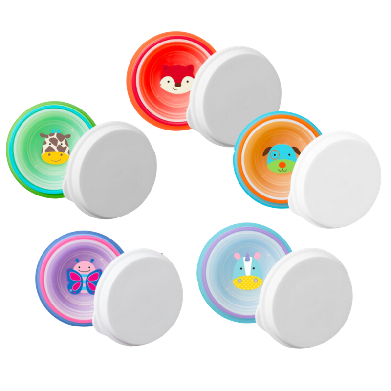 Skip Hop Zoo Smart Serve 防滑碗 - 3 個裝