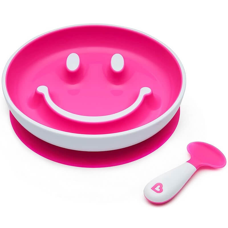 Munchkin Smile n Scoop Suction Plate & Training Spoon