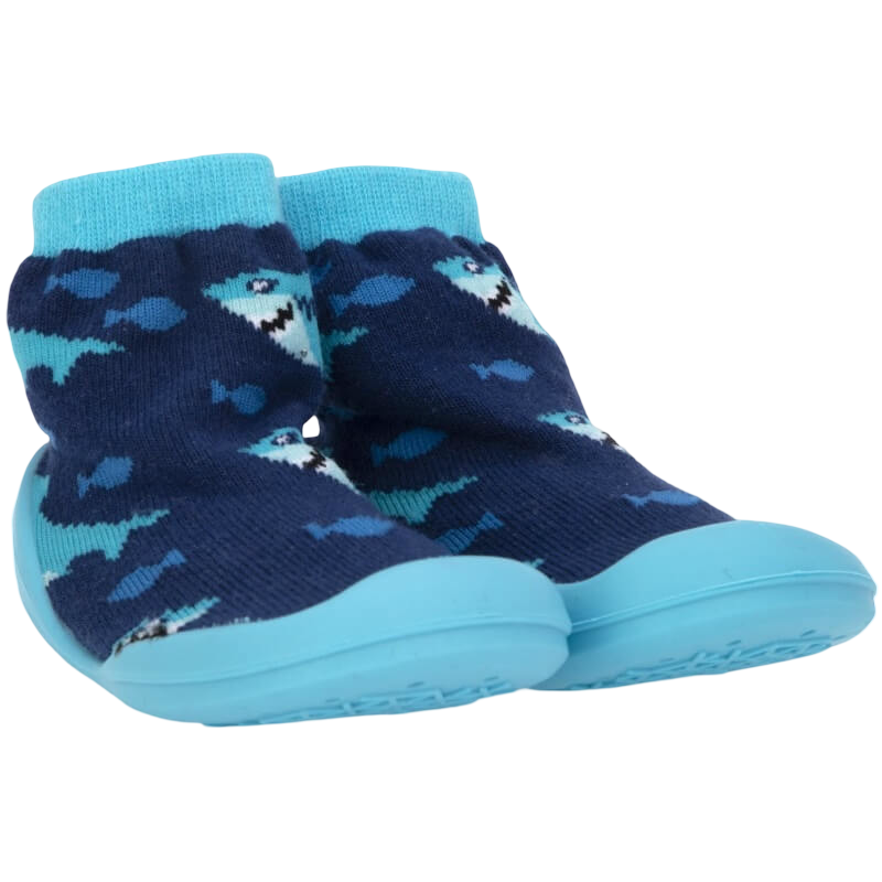 Nuby Snekz Sock & Shoe - Blue Sharks