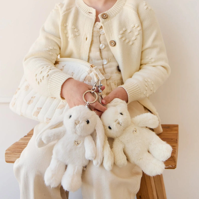 Snuggle Bunnies Penelope Keyring - Marshmallow