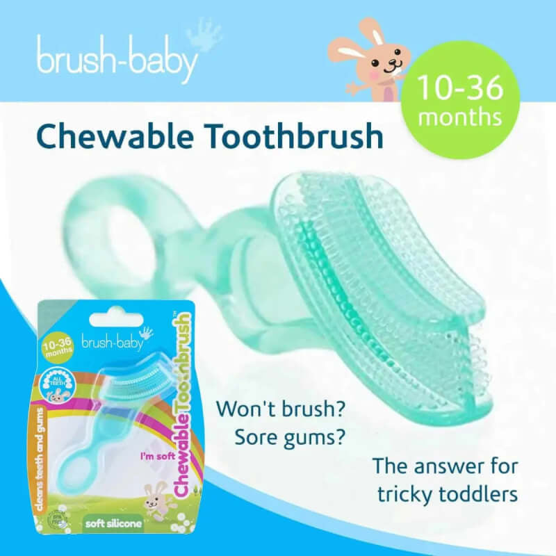 Brushbaby Soft Chewable Toothbrush (Pack of 2)