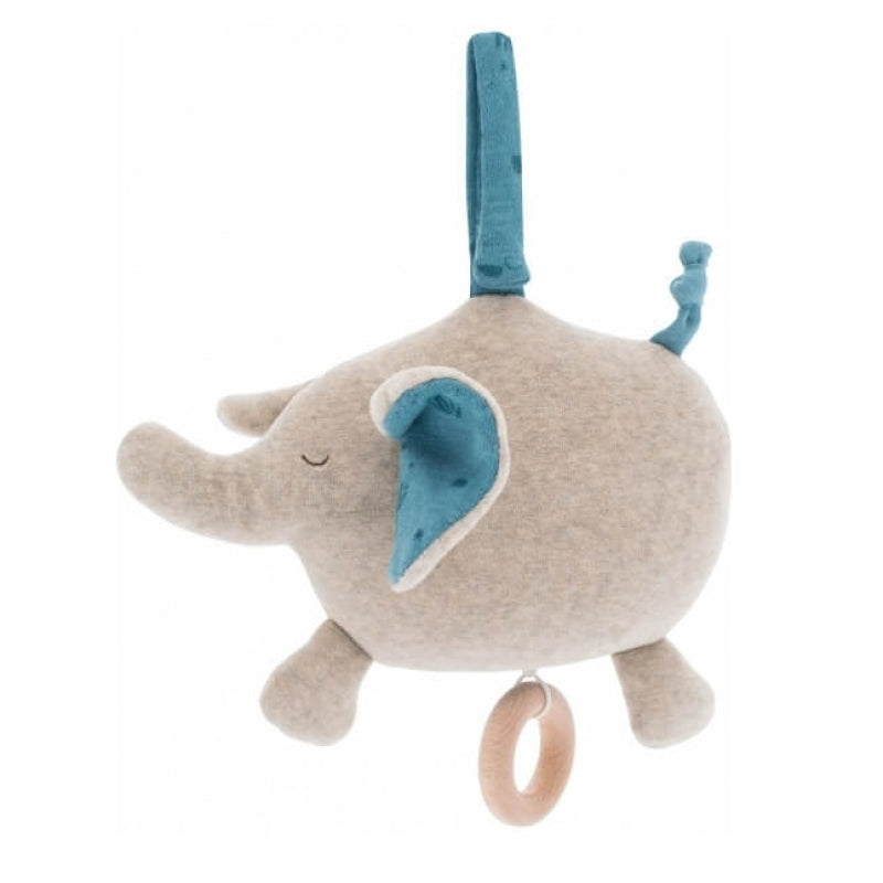 Moulin Roty Sous Mon Baobab Musical Elephant 23cm