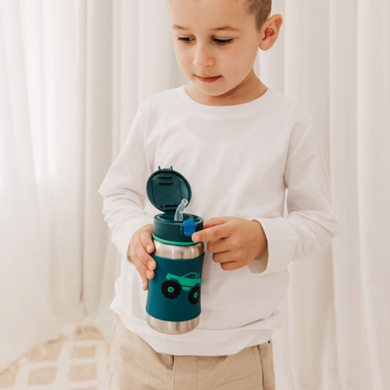 Skip Hop Spark Style 不鏽鋼吸管水瓶 350ml