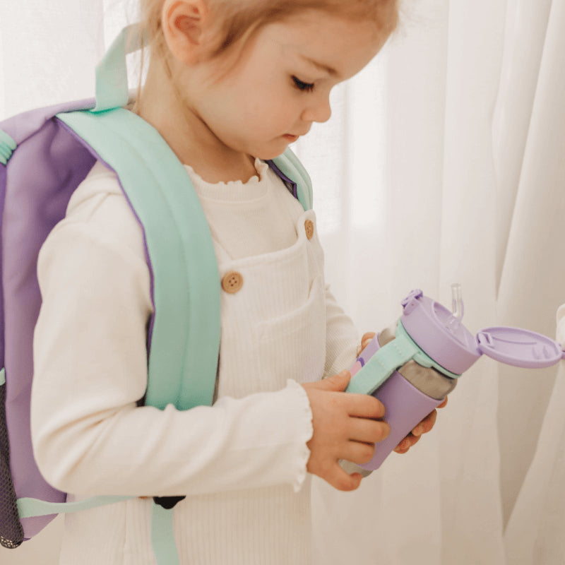 Skip Hop Spark Style Stainless Steel Straw Bottle 350ml