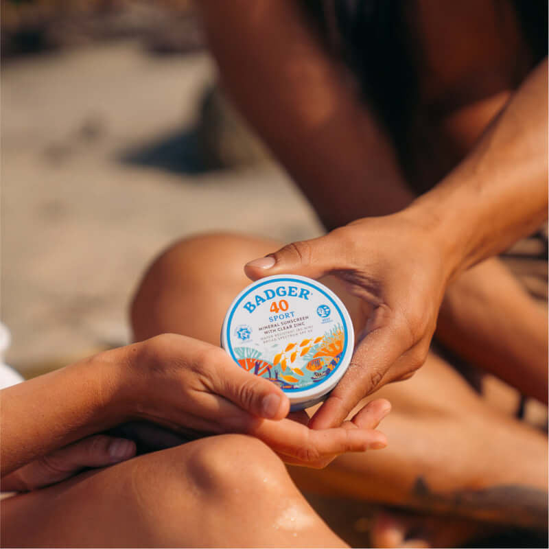 Badger Sport礦物防曬乳（含透明氧化鋅）SPF 40 無香型