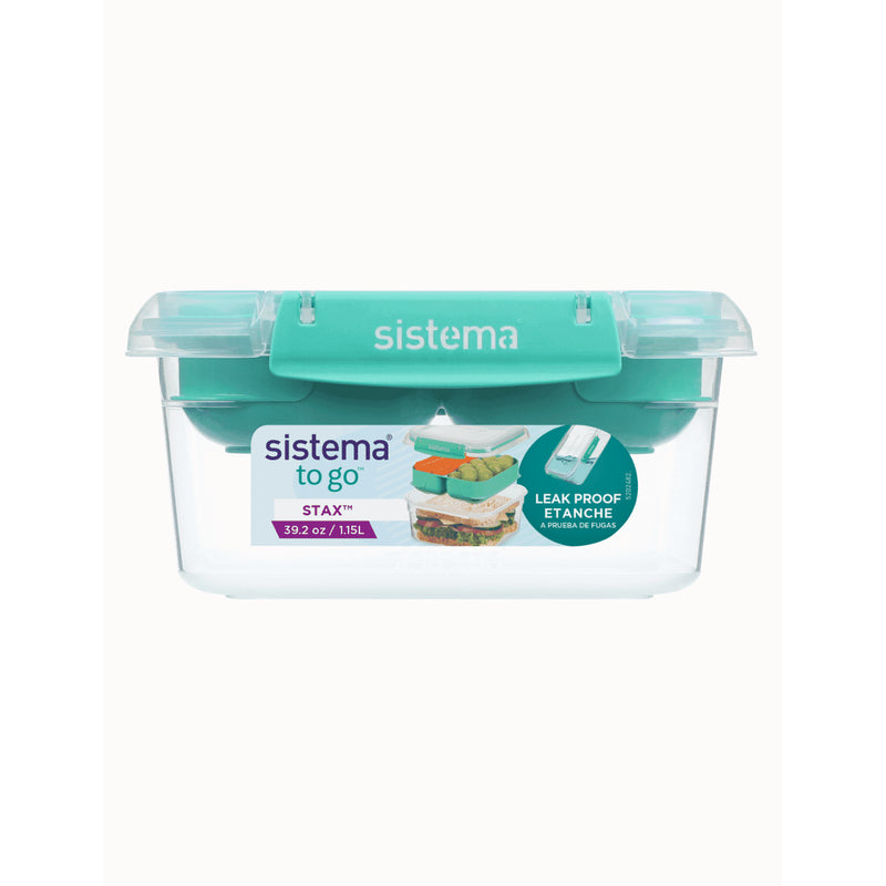 Sistema® Square Stax To Go Container