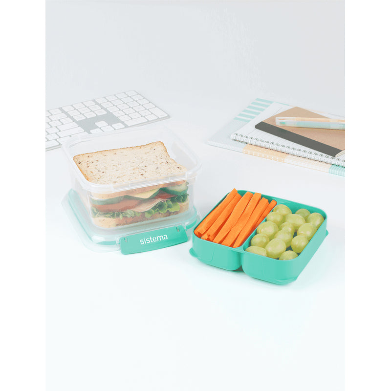 Sistema® Square Stax To Go Container