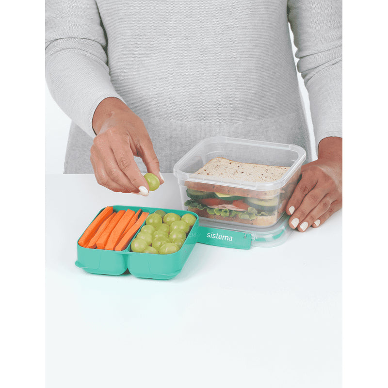 Sistema® Square Stax To Go Container