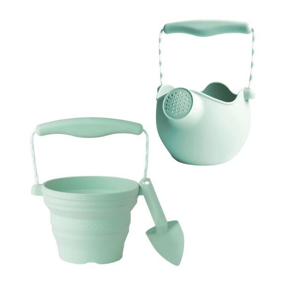 Scrunch Silicone Bundle Set (Seedling Pot and Trowel + Watering Can)