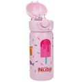 Nuby Stainless Steel Sport Bottle Spout with Push Button Cap 10oz/300ml