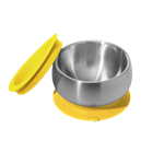 Avanchy Stainless Steel Suction Baby Bowl + Air-Tight Lid
