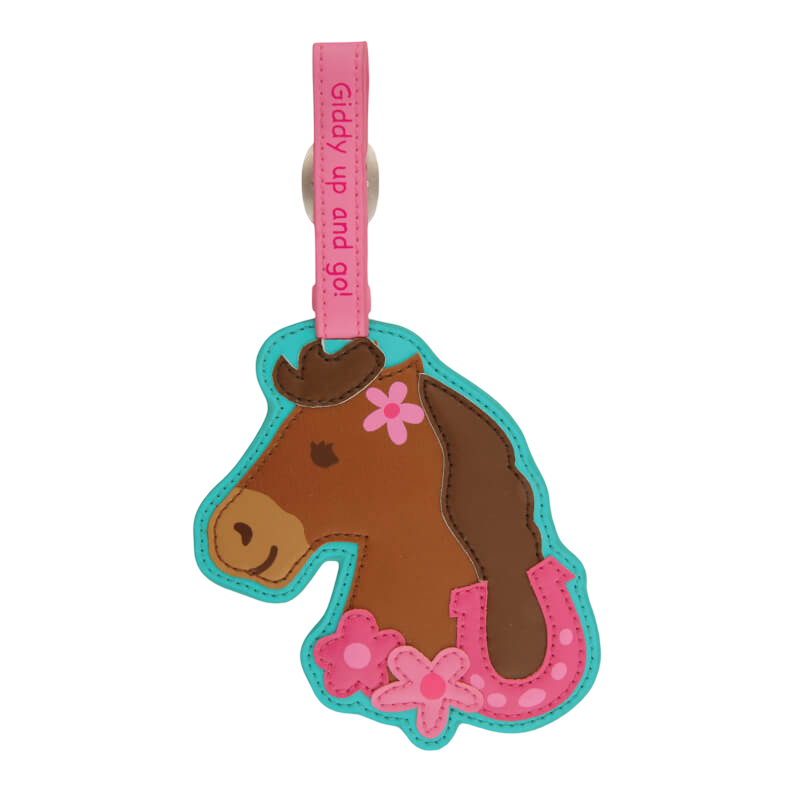 Stephen Joseph Luggage Tag - Girl Horse