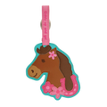Stephen Joseph Luggage Tag - Girl Horse