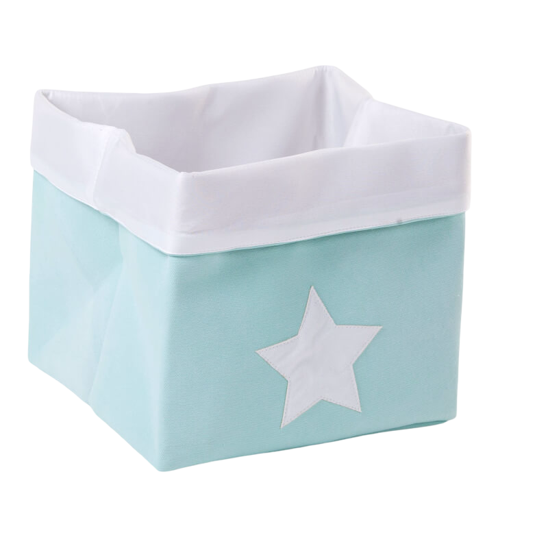 Childhome Storage Basket - Canvas, Mint White