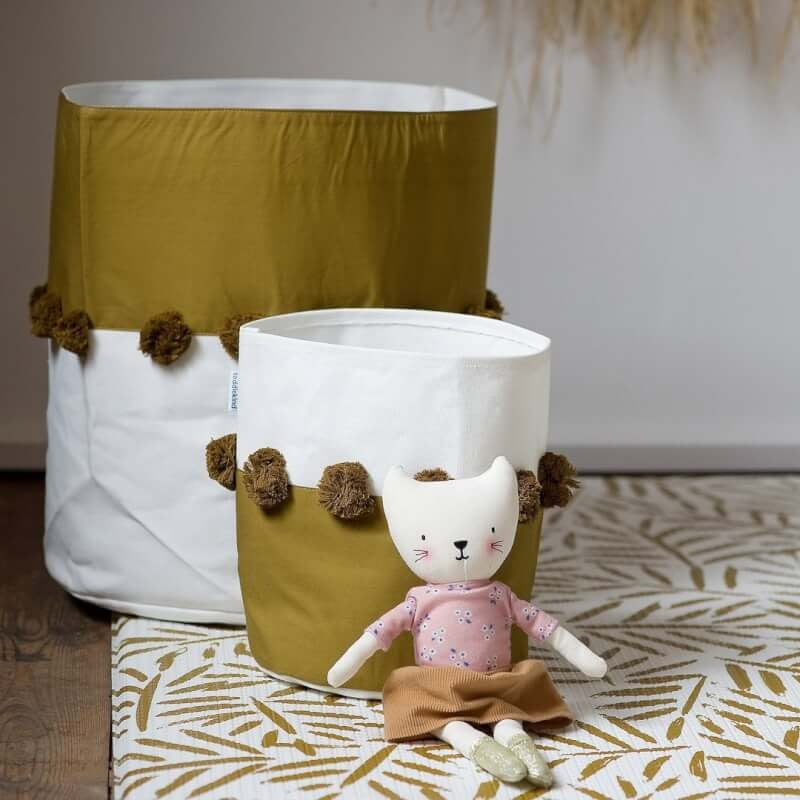 Toddlekind Storage Basket - Small ø22 x 25cm - Sand Castle