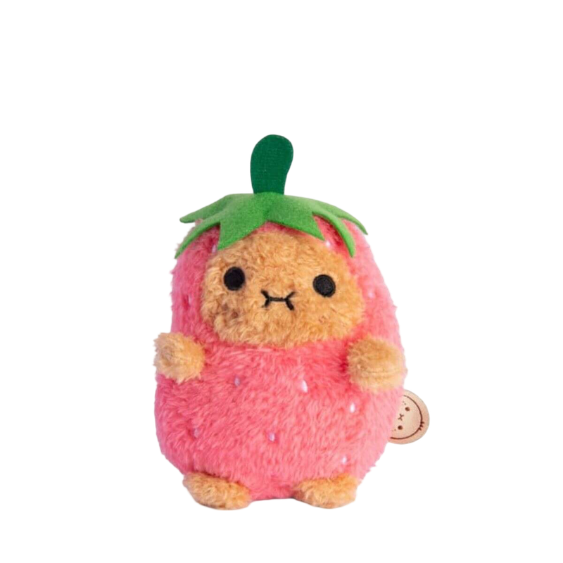 Noodoll Strawberry Ricespud Mini Sitting Plush Toy