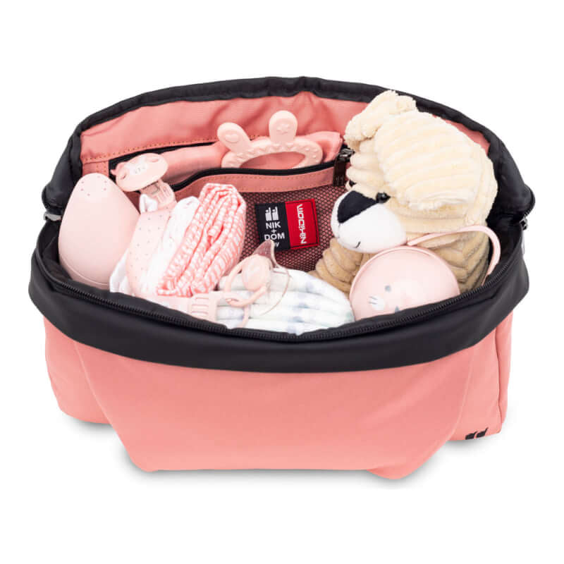 Nikidom 嬰兒車收納袋 - 珊瑚粉色
