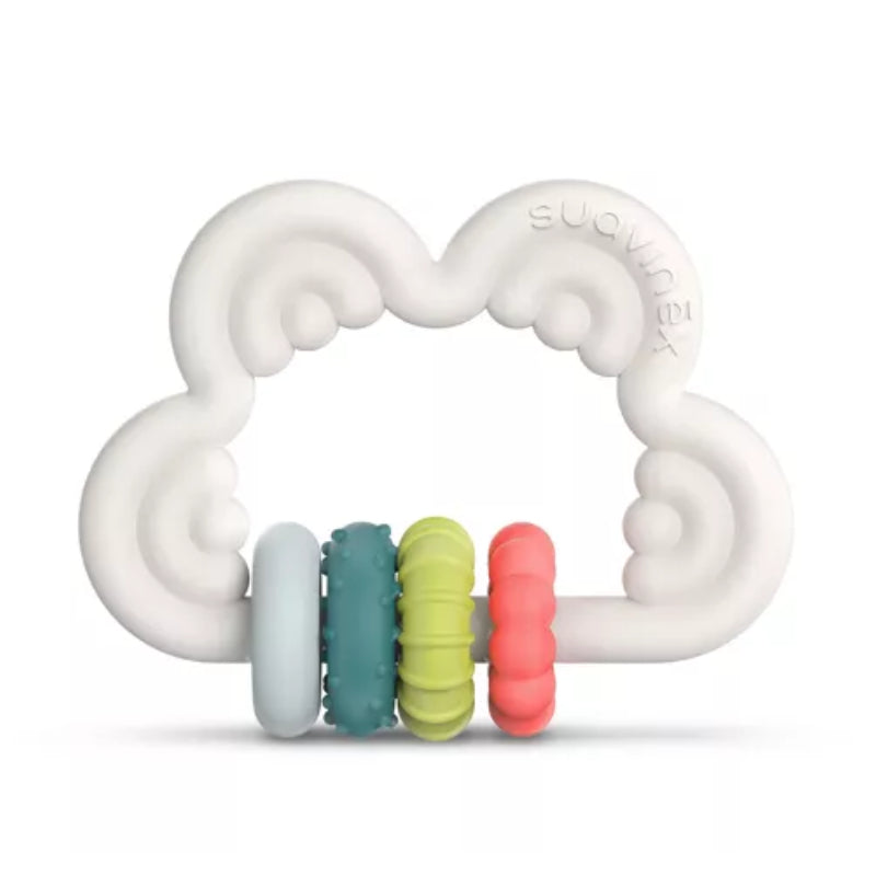 Suavinex Cloud Silicone Educational Teething Ring