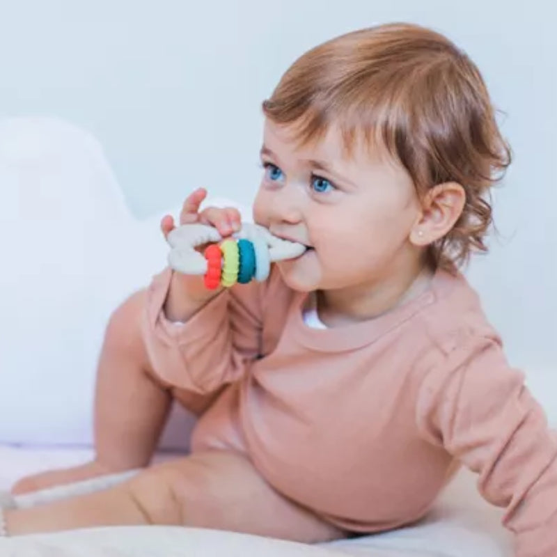 Suavinex Cloud Silicone Educational Teething Ring