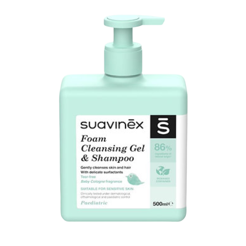 Suavinex Foam Cleansing Gel & Shampoo 500ml