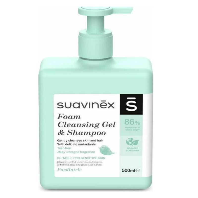 Suavinex Foam Cleansing Gel & Shampoo 500ml