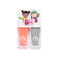 Suncoat Girl Buddies Nail Polish Duo Set Silver and Coral Glitter 2 Piece Set
