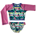 Platypus Sunrise UPF50+ Cropped Rashie LS Bikini