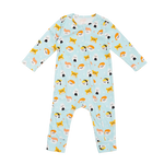 Cotton Pigs Sushi Animals Organic Zip-Up Sleepsuit
