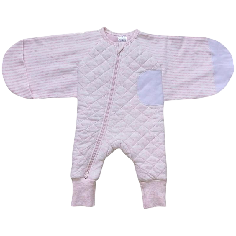 Plum Swaddle Suit - Pink Marle - 2.5 Tog - Large