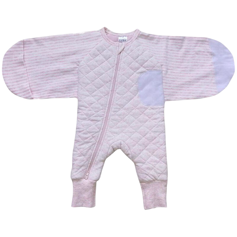 Plum Swaddle Suit - Pink Marle - 2.5 Tog - Small