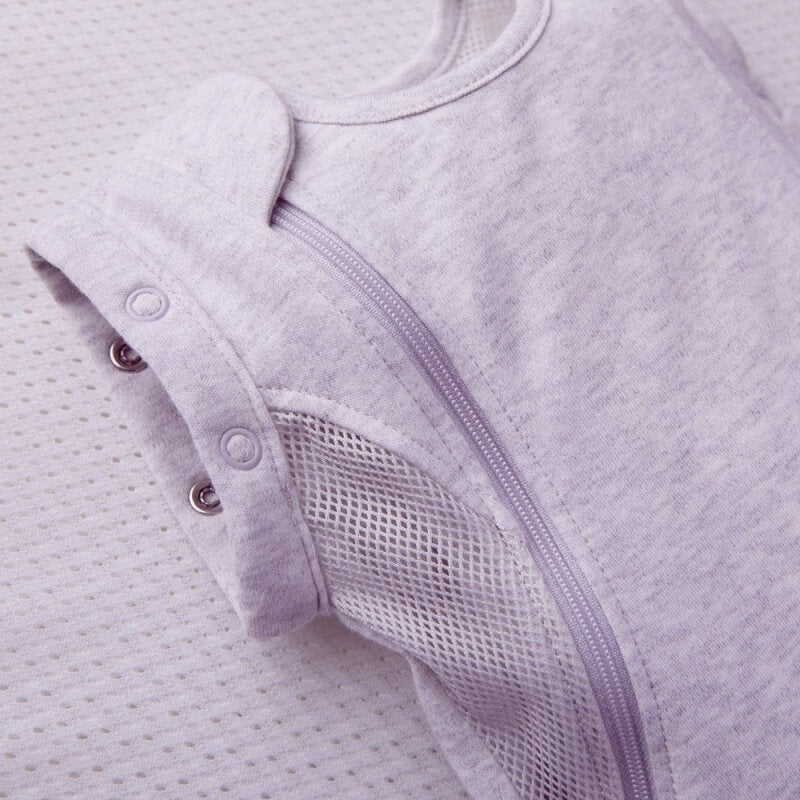 Purflo Swaddle to Sleep Bag - Minimal Grey - 0.5 Tog - 0-4m