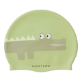 SUNNYLiFE Swimming Cap - Cookie the Croc Light Khaki