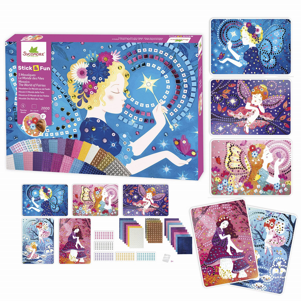 Sycomore Stick'N Fun - S Mosaics Fairies - 5Y+