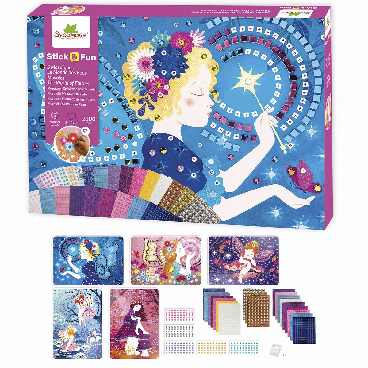 Sycomore Stick'N Fun - S Mosaics Fairies - 5Y+