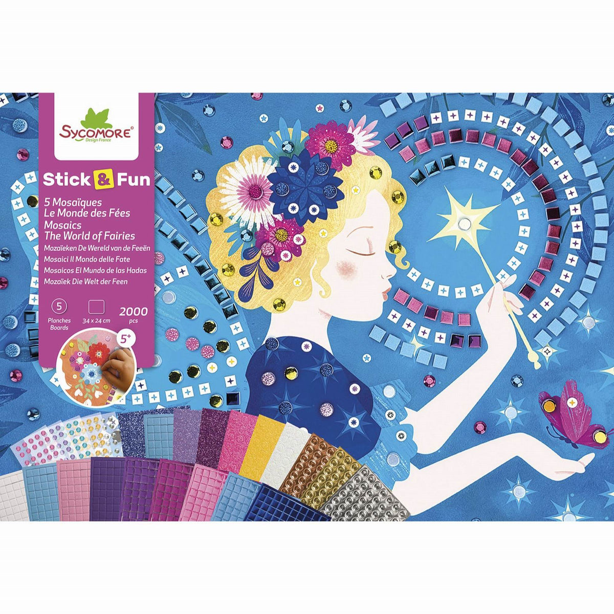 Sycomore Stick'N Fun - S Mosaics Fairies - 5Y+