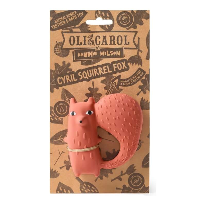 Oli&Carol Teether & Bath Toy - Donna Wilson - Cyril Squirrel Fox