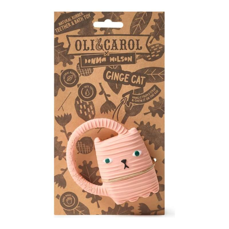 Oli&Carol Teether & Bath Toy - Donna Wilson - Ginge Cat