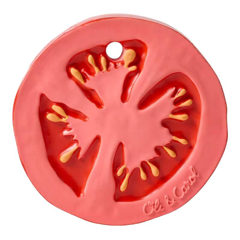 Oli&Carol Teether & Bath Toy - Fruits & Veggies - Renato the Tomato