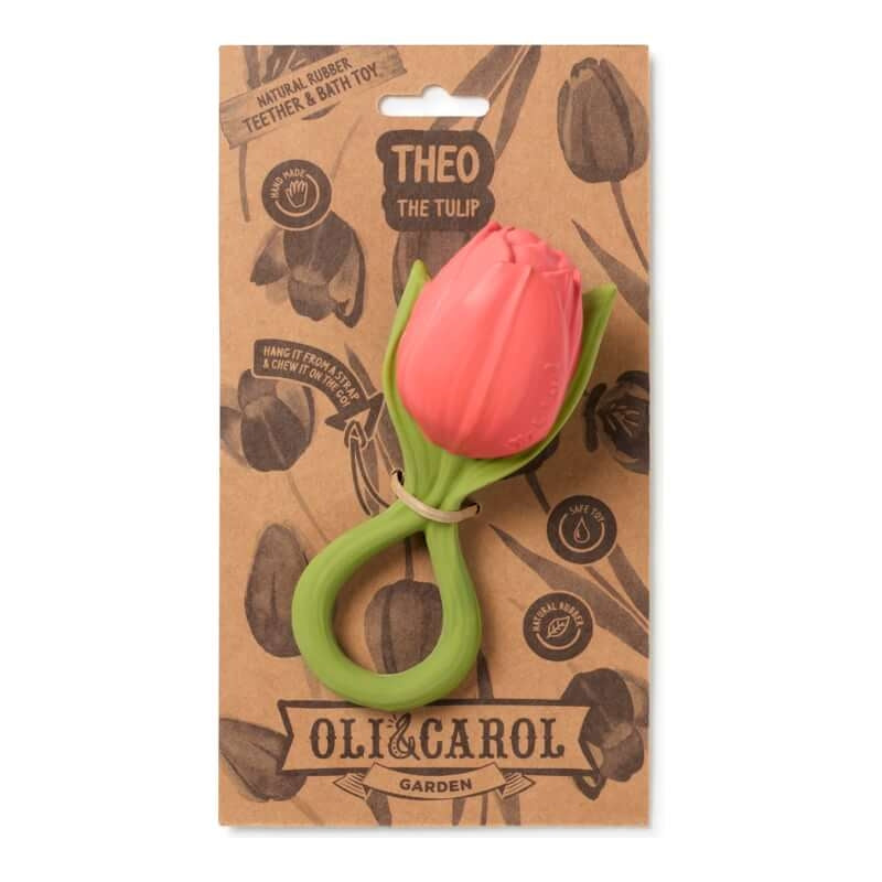 Oli&Carol Teether & Bath Toy - Garden - Theo the Tulip