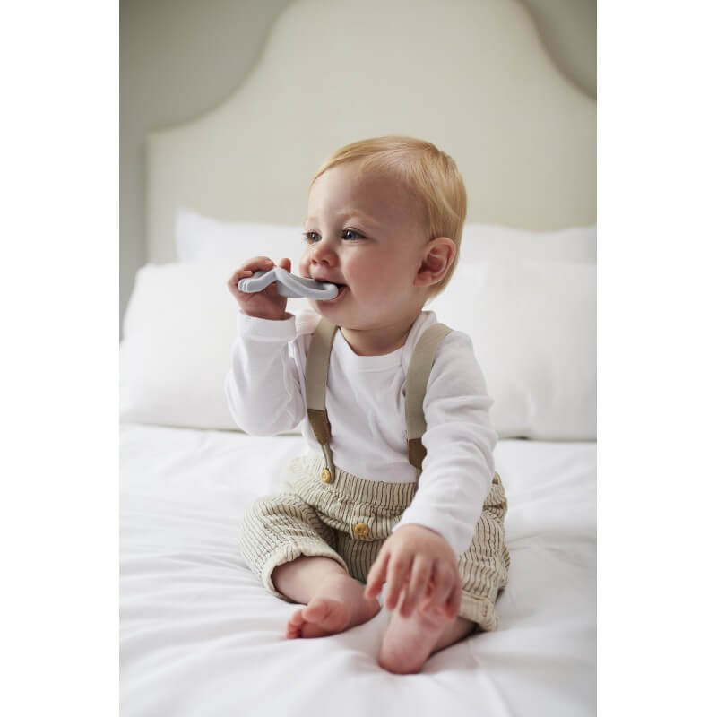 Matchstick Monkey 原廠磨牙玩具及凝膠塗抹器 - 冷灰色