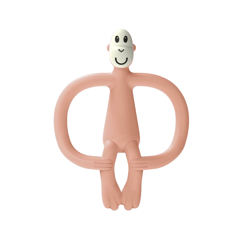 Matchstick Monkey Original Teething Toy & Gel Applicator - Dusty Pink