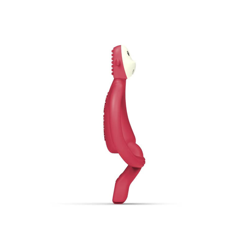Matchstick Monkey 原廠磨牙玩具及凝膠塗抹器 - 紅色
