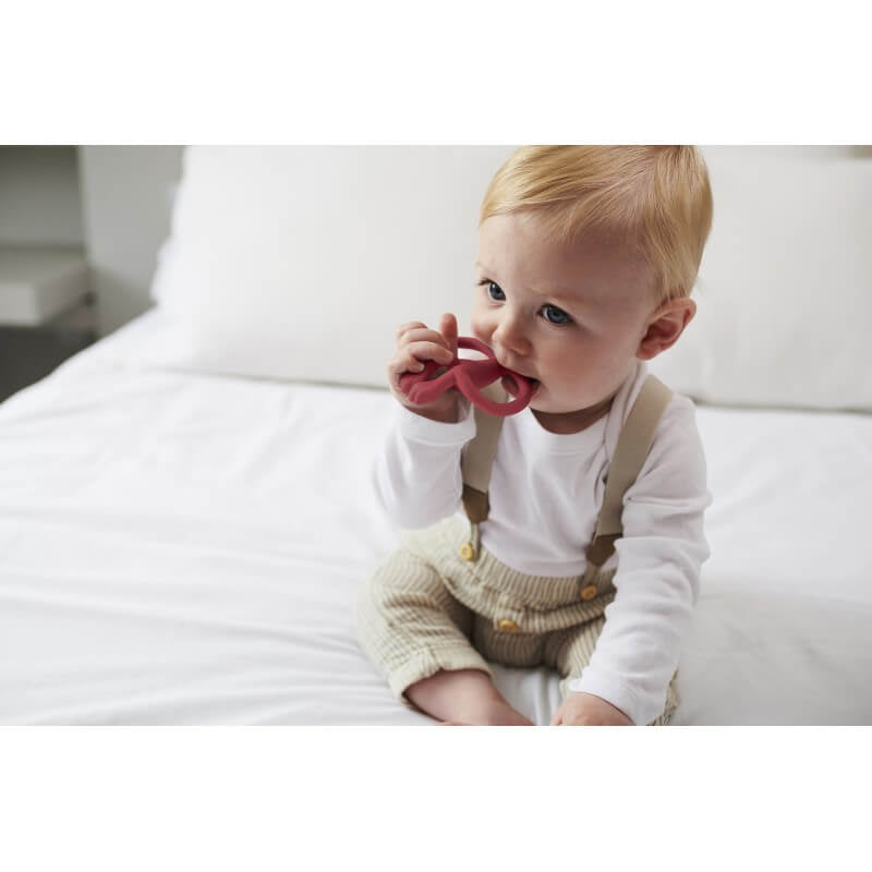 Matchstick Monkey 原廠磨牙玩具及凝膠塗抹器 - 紅色